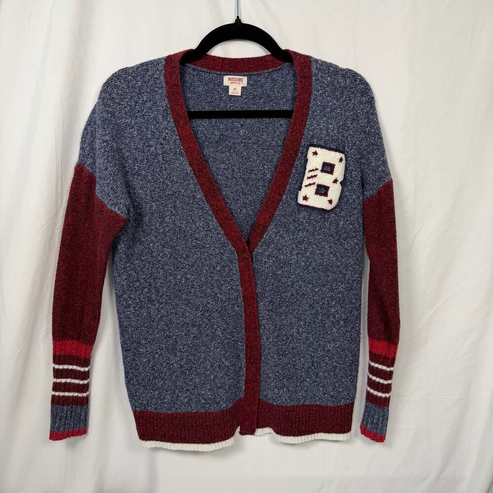 Mossimo Supply Co. Y2K Varsity Letter B Cardigan Sweater Size XS